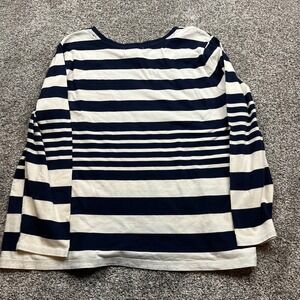 Polo Ralph Lauren ‎ 3x plus Headband Navy White Stripe Rib Knit Crescent preppy